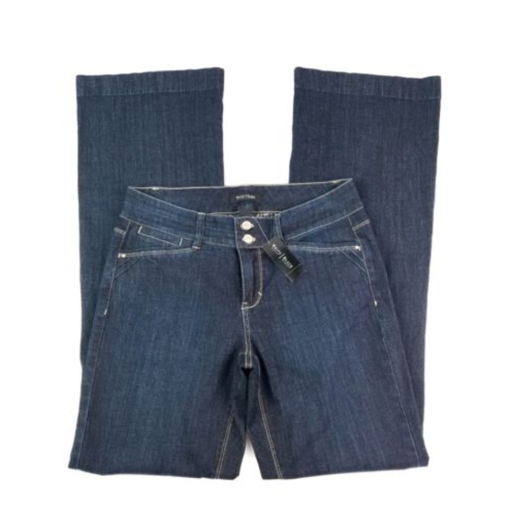 White House Black Market Pintuck Flap Jeans